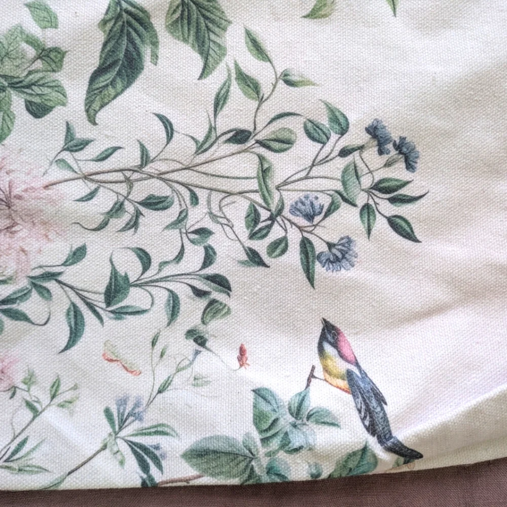 🌸 English Garden Canvas Tote Bag & Purse - Adjustable Straps & Snap Closure NWT - Picture 2 of 11